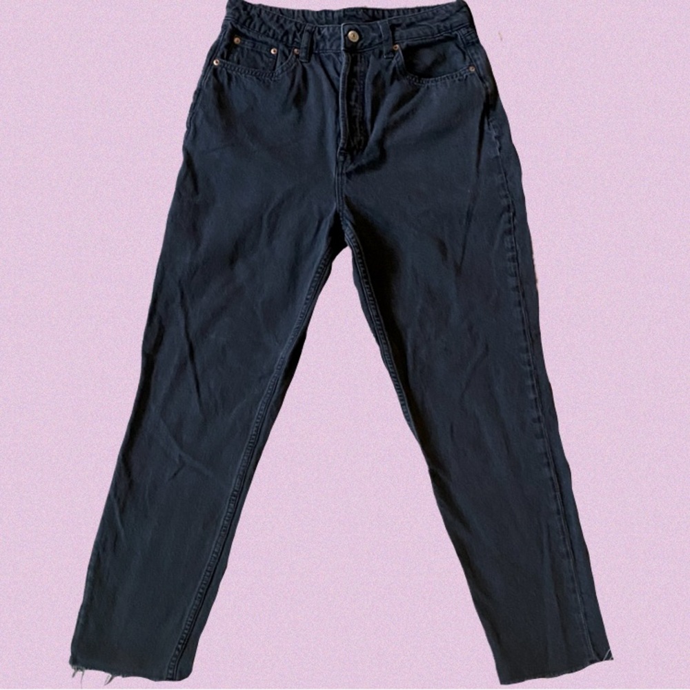 H&M super high-rise straight leg jeans